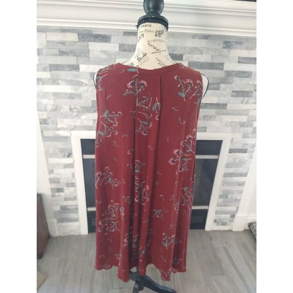 Free people  sleeveless floral tunic/ mini dress Small boho large